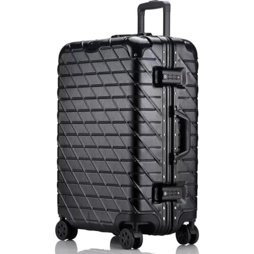 29 inch High capacity Rolling Luggage bag Spinner Wheels 20 inch Women&Men Carry on Trolley suitcase Aluminum Frame Travel Bag