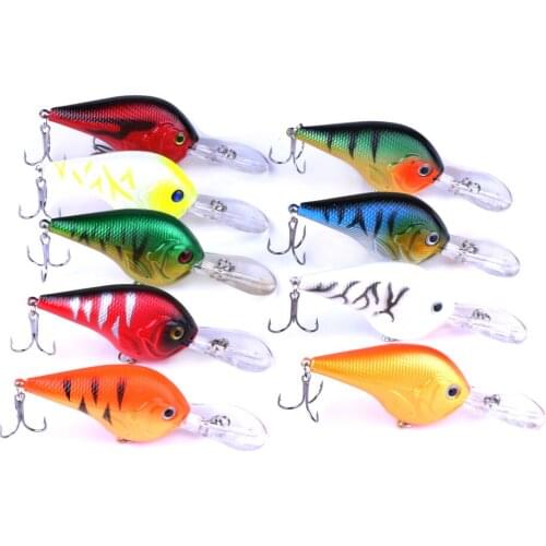 9pcs Crankbait 10cm 11g Hard Fishing Tackle Swim bait Crank Bait Wobblers Bass Fishing Lures 9 Colors pike perch Hook