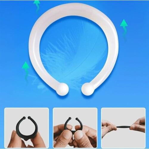 2PCS/Set Sex Toys for Men Male Foreskin Corrector Resistance Ring Penis Rings Delay Ejaculation Daily/Night Cock Ring Silicone