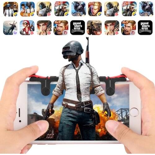 Metal PUBG Mobile Trigger Gamepad L1R1 Shooter Smartphone Gamepad Controller Mobile Gaming Trigger Joystick For Iphone Xiaomi