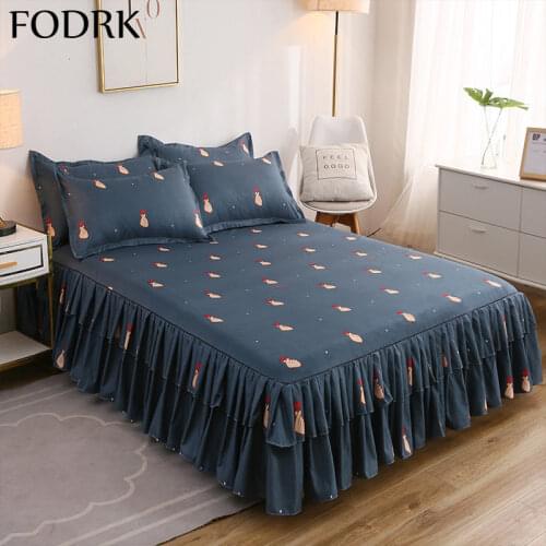 Elastic Fitted Sheet with Pillow Cover Bed Linen Cotton Mattress Covers 2 Seater Euro Bedding Set King Size Bedsheets Protector