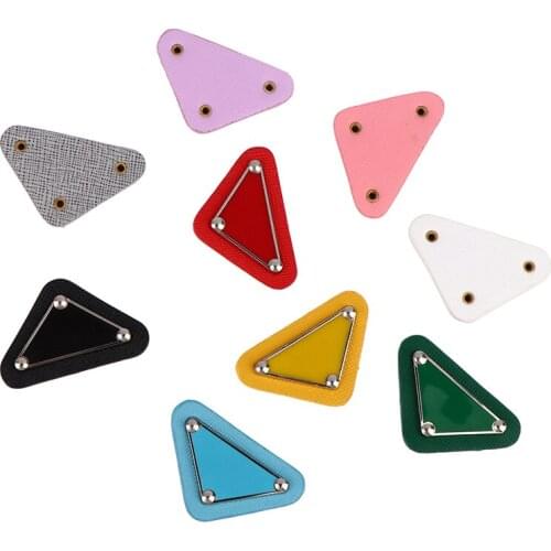 Patches for Clothing Appliques Brand Logo Sequin Patch Badge on Hat Package DIY Cutstom Embroidery Stickers Brand Triangular Sew