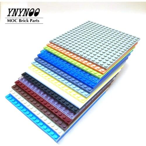 2-10Pcs/lot Plates 16 x 16 Double Sided Baseplate Building Blocks Base Plate MOC City Parts Educational Toy for Kids