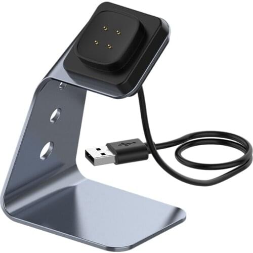 Charger Stand,Charger for Fitbit Versa3 Fitbit Sence Watch,USB Aluminum Charging Dock
