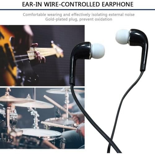S4 Wired Earphone Stereo Bass Headphone In-Ear 3.5MM Wired Earphones Earpiece with MIC For Samsung Huawei Phone Computer MP3