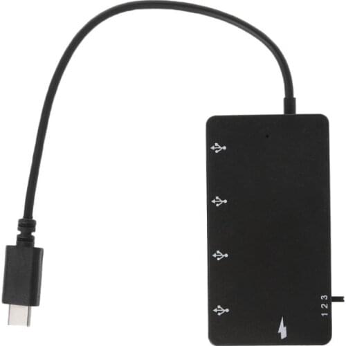Type C OTG 4 Port Hub Charging Adapter Cable For smartphone Tablet PC Macbook