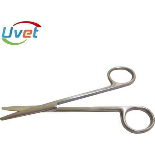 Uvet 5pcs Medical comprehensive scissors stainless steel multifunctional scissors 14cm straight head tissue scissors