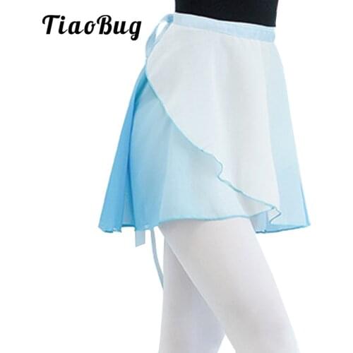 Women Girls Dance Favourite Ballet Chiffon Wrap Short Skirts