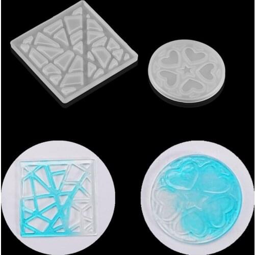1Pcs Crystal Epoxy Resin Mold Irregular Love Heart Printing Casting Mould for DIY Resin Crafts Home Decoration Making Tools