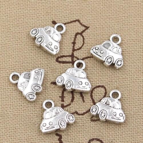 12pcs Charms car 12*12mm Antique Making pendant fit,Vintage Tibetan Silver,DIY bracelet necklace
