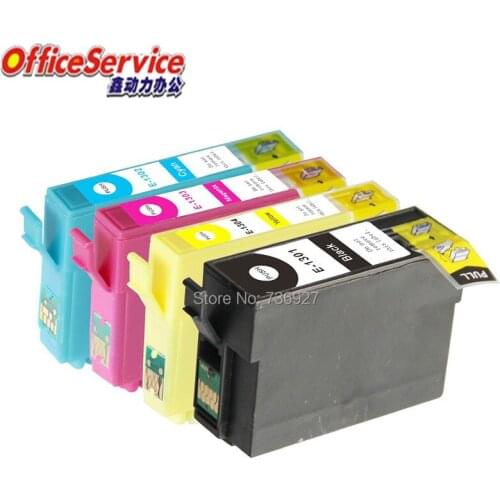 4X T1301 to T1304 Compatible Ink Cartridge for Epson WF-7015 WF-7515 WF-7525 WF-3010 WF-3520 WF- 3530 WF- 3540 Stylus SX525WD