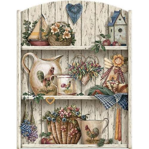 5d diy diamond painting mosaic teapot vase pattern cross stitch full round 3D diamond embroidery home decoration wall sticker