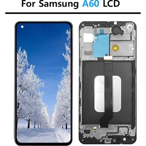 6.3" For SAMSUNG Galaxy A60 SM-A606F/DS Touch Screen Digitizer Assembly Display with Frame Replacement For Samsung A60 LCD