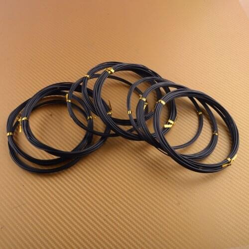 9 Rolls Black Aluminum Bonsai Anodized Training Styling Tree Craft Florist Wire with 3 Sizes Potted Plants Accessory