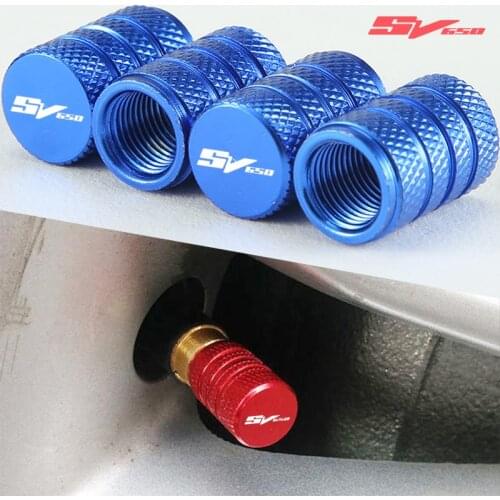 Motorcycle Accessories CNC Tire Valve Air Port Stem Cover Caps For Suzuki SV650 / S SV650S All Years