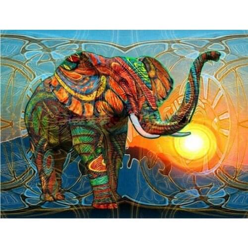 SNA Diamond Painting Square Animal Home Decoration Mosaic Elephant Embroidery Giraffe Diamond Art Full Drill