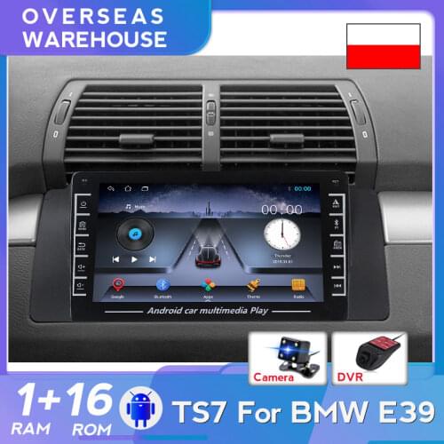 2din Android Carplay Car Radio GPS Navigation Player For BMW E39 E53 X5 Multimedia Stereo Steering Wheel Control WIFI BT