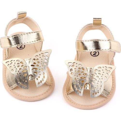 Summer New Newborn Toddler Infant Baby Boys Girls Soft Sole Crib Shoes Cute Butterfly Summer Sandals Shoes