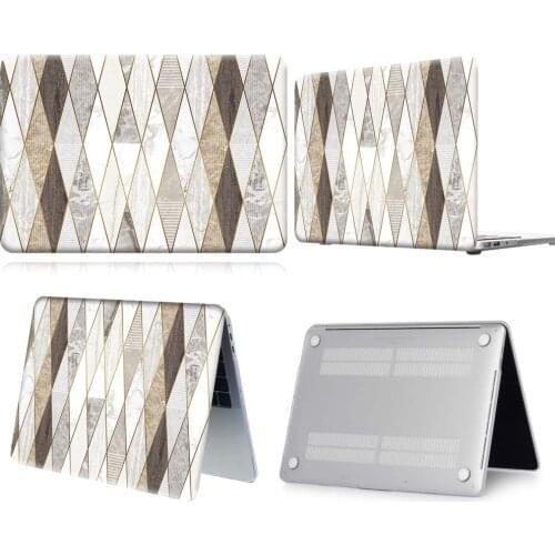 Diamond Shape Marble New Touch Bar Laptop Case For Apple Macbook 12/Air 11 13 A2337/Pro 13(A2251 A2289) 15 16/Pro 13 A2338