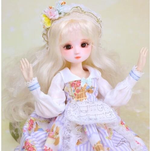 DBS toy 1/4 BJD 45cm Joint Body with makeup outfits shoes, head can be opened