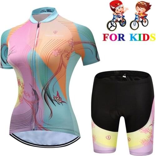 2019 Kids Cycling Jersey set Breathable Girls Jerseys MTB Jersey Triathlon Downhill Jersey Roupa Ciclismo