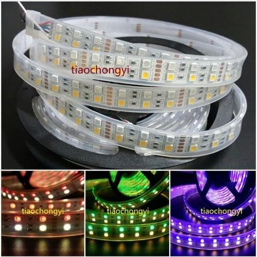 5M Double Row 5050 SMD 600 RGBW RGBWW RGB White Flex LED Strip light 120led/M