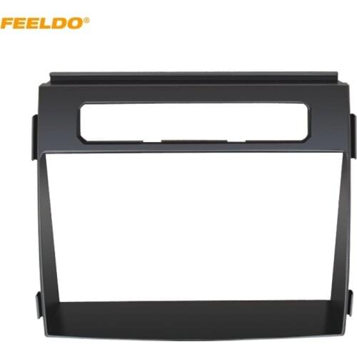 FEELDO 2DIN Car CD/DVD Radio Fascia Plate Panel Frame for KIA Soul Panel Dashboard Installation Trim Mount kit #5172
