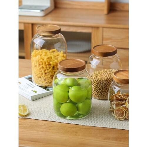 Sealed Cans Food Grade Glass Jar Large Storage Cans Dried Fruits Food Storage Jar Grains Storage Tank