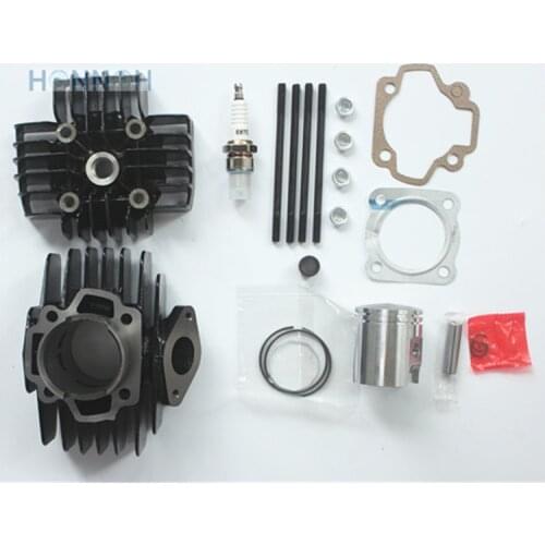 Cylinder Head Piston Ring Gasket Spark Plug Kit for Yamaha PW50 PW 50 44MM Big Bore PW60 60cc QT60 Dirt Moto Bike Motocross
