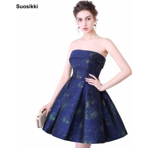 Short Prom Dresses 2018 Suosikki New Evening Formal Gown lace up back mini formal gown real photos