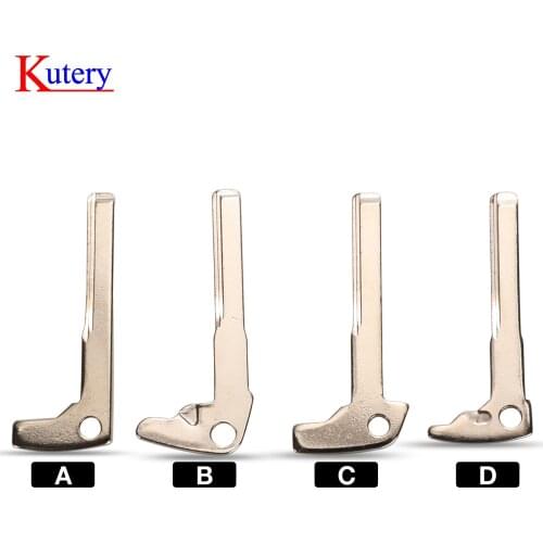 Kutery 10/20/30/50pcs Replacement Smart Car Key Blade for Mercedez Benz BGA Chrome C E Class Insert Uncut Blank Blade