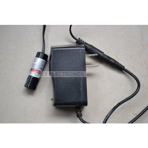 150mW 405nm Violet Blue Laser DOT Module /w US-Plug AC Adapter
