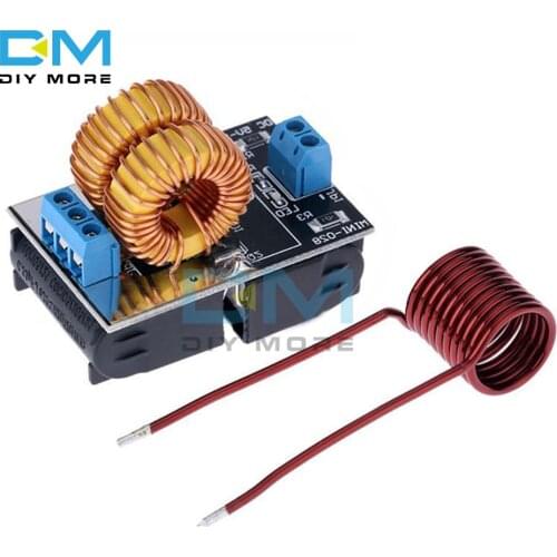 DC 5V-12V Tesla 120W Mini ZVS Induction Heating Power Electronic PCB Board Module Jacobs Ladder No Taps With Heating Coil