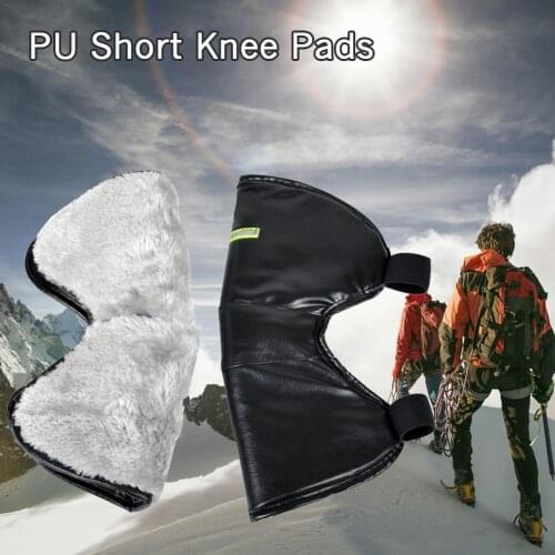 Motorcycle Short Knee Pads Protect Thick Warm Knee Pads Winter Cold Windproof Leather Knee Pads Leg Cover For Motorcycle Riding