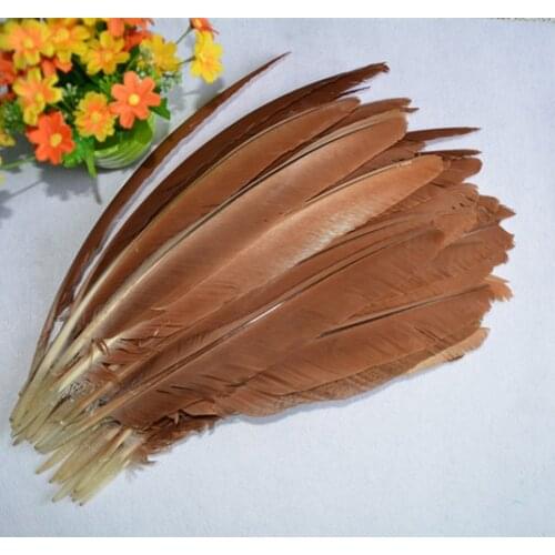 New! sale 20pcs / lot beautiful birds eagle feathers, 35-40cm, diy decorative ornaments, feather fan subassembly