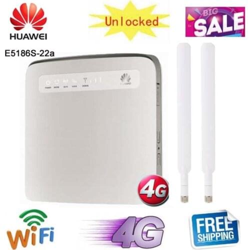 Original unlocked Huawei E5186 Cat6 300Mbps E5186s-22a LTE 4g wireless router 4g FDD TDD cpe wireless gateway