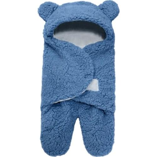 Autumn Baby Sleeping Bag Envelope For Newborn Baby Winter Blanket Wrap Cute Sleeping Bags Solid Baby Bedding Newborns