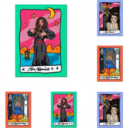 Queen Tarot Art Print Poster | Art Mural