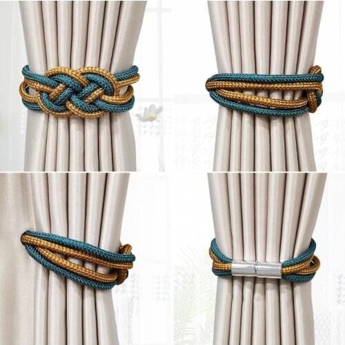 Curtain Buckle Strap Simple Modern Creative Curtain Tie Drawstring Cute Simple Chinese Knot Lanyard Nordic Style Storage Belt