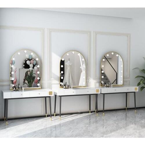 Light luxury dressing table with light wedding photography professional dressing table beauty salon studio dressing table
