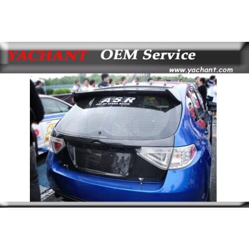 Car-Styling Carbon Fiber Rear Hatch Bootlid Fit For 2008-2014 Impreza GRB WRX STI OEM Style Hatch Trunk Boot Lid