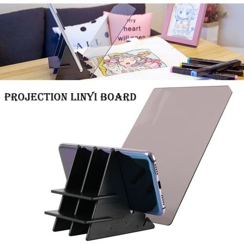 LED Projection Optical Drawing Board Sketch Specular Reflection Dimming Bracket Holder Linyi Painting Mirror Plate Copy Table