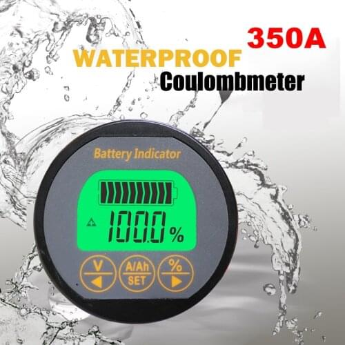 TR16 Waterproof 8-80V 350A Capacity Tester Indicator Coulometer With Shell Lithium Iron Phosphate Battery Testing Equipment