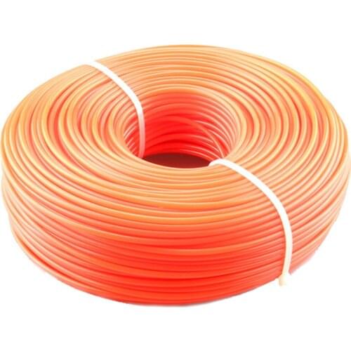 2.4mm/3mm 450g Trimmer Line Strimmer Brushcutter Trimmer Nylon/Wire Rope Cord Line Long Round Roll Square Grass Rope Line