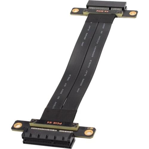 PCIe 3.0 X4 Female To X4 Female Connector Extension Cable Signal Direct Docking Jumpers Cable Full Speed PCI-E 4X Riser Extender