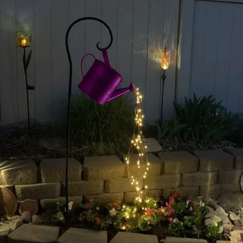 Garden Decoration Star type Shower Garden Art Light Decoration Outdoor Gardening Lawn Lamp Solar LED Lamp Watering Can Light