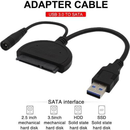 USB 3.0 SATA 3 Cable Sata To USB Adapter Up To 6 Gbps Support 2.5 Inches External SSD HDD Hard Drive 22 Pin Sata III Cable