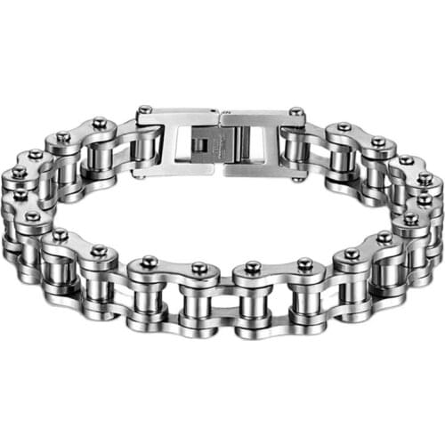 MADALENA SARARA Premium Titanium Steel Bracelet Bicycle Chain Style Three Types Options 100% GUARANTEE MD-TS01
