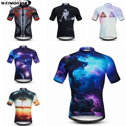 Weimostar Cool Design Cycling Jersey Top Men Summer Mountain Bike Clothing Maillot Ciclismo Pro Team Road Bicycle Jersey Shirt