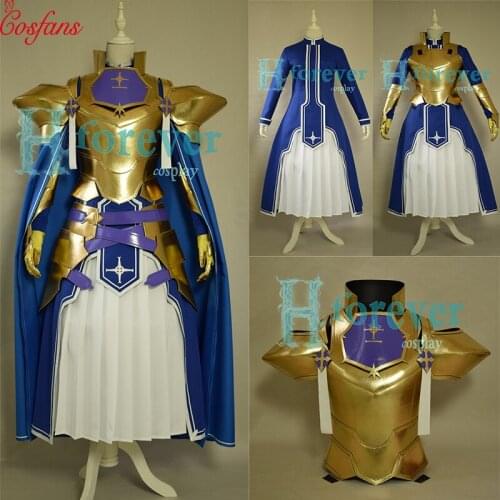 Anime Sword Art Online Alicization SAO Alice Synthesis Thirty Cosplay Costume Knights Outfit Halloween Costumes for Women wig